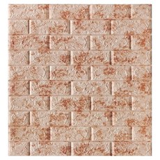 Jiko_Easy Go 3D自黏防水隔熱磚紋壁紙, 大理石玉紅色, 1個