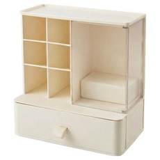 KOLKO 多功能桌面收納盒 A0373-2, 奶油色, 1層