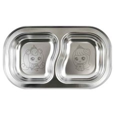 르번 프린세스 캐치티니핑 겹쳐지는 스텐 식판 2구, 혼합색상, 1개, 단품