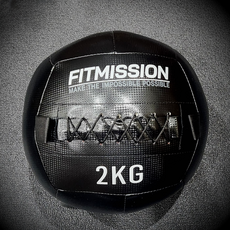 FITMISSION 牆球, 1個, 2kg, 黑色