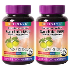홀리데이즈 가르시니아 1500 99g, 2개, 90정