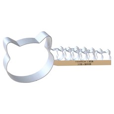 TRIARROW 三箭牌 餅乾模 8741S, 貓咪頭, 10個