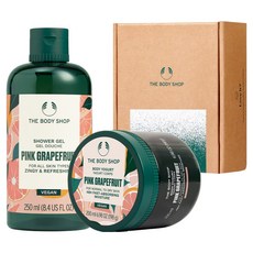 더바디샵 핑크그레이프후룻 샤워젤 + 바디요거트 선물세트, 1세트