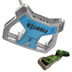 BURKE Zerotorque 高爾夫推桿 銀色 FIGHTER 35 CC 86.36cm 推桿練習墊, 3度, R