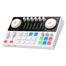 마오노 캐스터 스트리밍 오디오 믹서 휴대용 블루투스 인터페이스, AME2 GEN2, 화이트