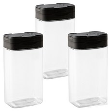 바른미각 3도어 직사각 조미료통, 200ml, 3개