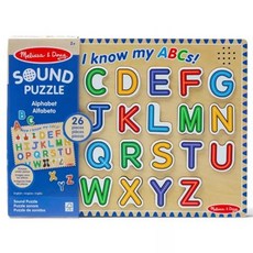 Melissa&Doug 瑪莉莎 字母音韻拼圖 MD50127, 混合色, 1個