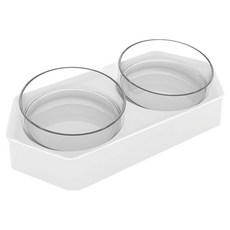 ST ZONE 寵物抗菌雙口碗, 顏色隨機, 1個