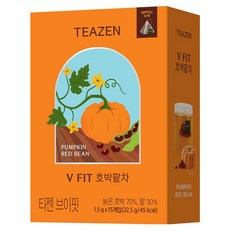 TEAZEN 茶禪 V-fit 南瓜紅豆茶, 1.5g, 1個, 15入
