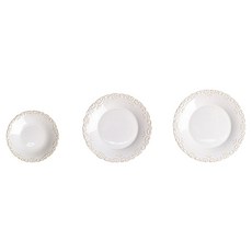 COZY TABLE Olive Romance 復古古董圓盤3件組, 單一顏色, 1套, 盤子 S + M + L