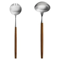 드부아 아벨리아 조리도구 2종 세트, 혼합색상, 1세트, 샐러드 포크 + 국자 대