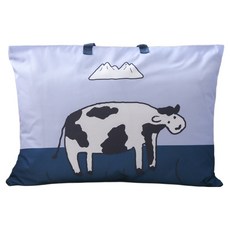 Lillypick 動物朋友插畫午睡被收納袋, 嗯嗯乳牛