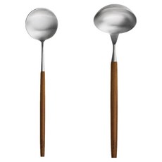 드부아 아벨리아 조리도구 2종 세트, 혼합색상, 1세트, 샐러드 스푼 + 국자 대