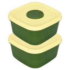 Nicoleta 矽膠冷凍飯微波爐分裝容器 200ml, 2個, 綠色