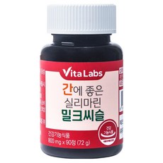 VitaLabs 간에 좋은 실리마린 밀크씨슬 72g, 90정, 1개