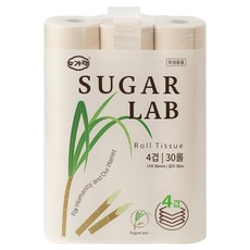 슈가랩 4겹 롤 화장지 96mm, 1개, 30롤, 30m