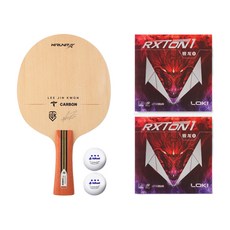 Hirerit 李珍權 T碳纖維 FL + 雙面 Rocksone 1 膠皮 + 2顆球組, 1套, 單一商品