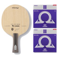 Hirerit 李珍權 C碳纖維 FL 桌球拍 + Omega 2 Pro 雙面膠皮套組, 1套, 單一商品