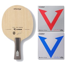Hirerit 李珍權 C碳纖維 FL 桌球拍 + VEGA 亞洲 + 歐洲膠皮套組, 1套, 單一商品