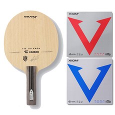 hirunit 李鎮權 C碳纖維 ST 桌球拍 + VEGA 亞洲 + 歐洲膠皮套組, 1套, 單一商品