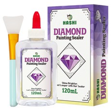 하시 보석십자수 실속형 유액 유광 코팅제 120ml, 혼합색상, 1개