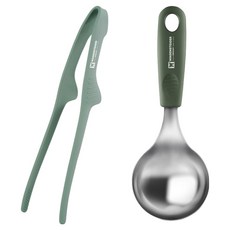 바겐슈타이거 실리콘 조리도구 2p 세트, 세이지그린, 1세트, 집게 + 로펠 미니국자