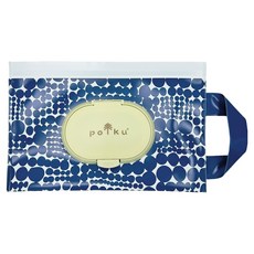 MARUSHIN 丸真 Polku芬蘭設計創意濕紙巾套 附提把 + 蓋子, 藍莓, 1個