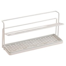 Couselect 家用雙層桌面收納架 茶杯/水杯/玻璃杯置物架 排水款, 白色, 1個