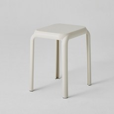 한샘 PP 스퀘어 스툴 M, 아이보리, 2개
