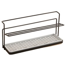 Couselect 家用雙層桌面收納架 茶杯/水杯/玻璃杯置物架 排水款, 黑色, 1個