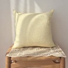 I'm Living 自然風泡泡紗可水洗抱枕套