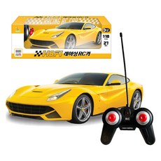 키즈팡팡 레이싱무선조종 RC카 1:18 F1, 옐로우, 1개