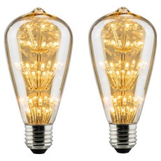 Bling Light KDT-YD LED 愛迪生 ST64雪花燈泡 2W 燈泡, 燈泡色, 2個