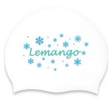 LEMAnGO Frost Ice blue 泳帽 2157, 白色, 1個