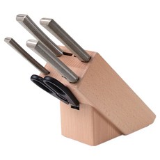 Valgovia 磁吸刀座組 01, 1套, 刀座 + 水果刀 11cm + 中餐刀 13cm + 剪刀 + 刺身刀 18cm + 中餐刀 16cm