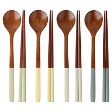 이와이엔 오르비 옻칠 4종 수저세트, 혼합색상, 1세트, 숟가락 4p + 젓가락 4p 혼합색상, 1세트, 숟가락 4p + 젓가락 4p