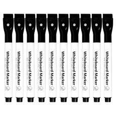 DoNeed 細款白板筆 0.5mm, 黑色, 10個