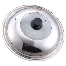 라이프라임 속이보이는 투명 스텐 유리 냄비 뚜껑, 1개, 30cm