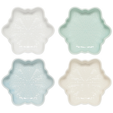 NOW 石陶醬料碟 11.5cm, 雪花, 1套