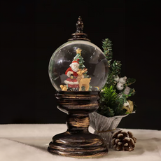 Labovia 歐式電話造型燈籠聖誕老人裝飾用水晶球, 款式 23