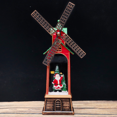 Labovia 歐式電話造型雪花燈籠聖誕老人裝飾用雪花球, 類型 16