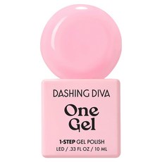 DASHING DIVA One Gel UV凝膠指甲油, C15粉紅泡泡, 1個, 10ml