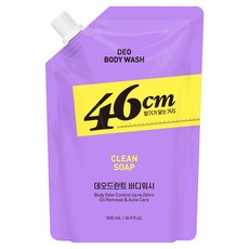 온더바디 46센티미터 체취솔루션 약산성 데오드란트 바디워시 클린솝향 리필, 500ml, 1개