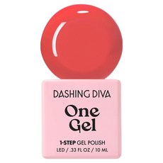 DASHING DIVA One Gel UV凝膠指甲油, C21珊瑚皇后, 1個, 10ml