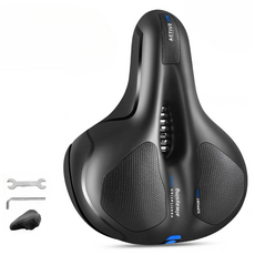 Marunaru 減震球座墊 自行車座墊 工具 雨罩, 藍色(座墊), 1個