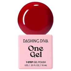 DASHING DIVA One Gel UV凝膠指甲油, C24經典紅, 1個, 10ml