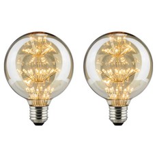 KDT-YD LED 愛迪生 G95 球泡雪花 2W 燈泡 室內裝飾燈泡 SF-G95, 2個, 燈泡色