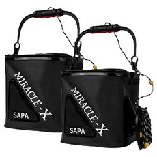 싸파 미라클 X 접이식 두레박 2p, 블랙