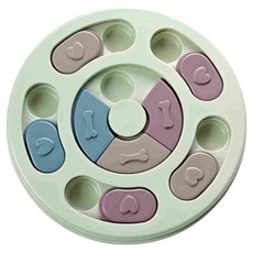 POGGU 狗狗益智玩具慢食碗/防噎訓練寵物喂食神器, 綠色, 1個