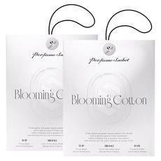 더클래스 퍼퓸 사쉐 차량용 방향제, 2개, 블루밍 코튼